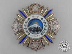 An Superb French-Made Iranian Order Of Pahlavi; 1St Class Breast Star