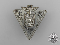 A 1934 Ns-Hago “The Deed Of The Community Aids The Reconstruction” Badge