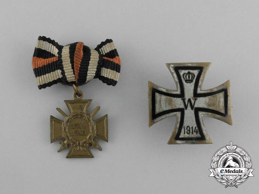 a_grouping_of_two_first_war_german_boutonnieres_and_badges_aa_0463