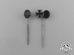 A Lot Of Two Second War German Miniature Stick Pin Groupings