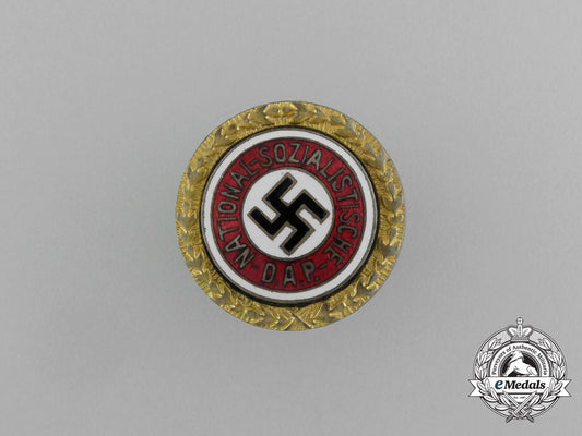 an_nsdap_golden_party_badge_to_edmund_hohmann_by_josef_füss_aa_0604