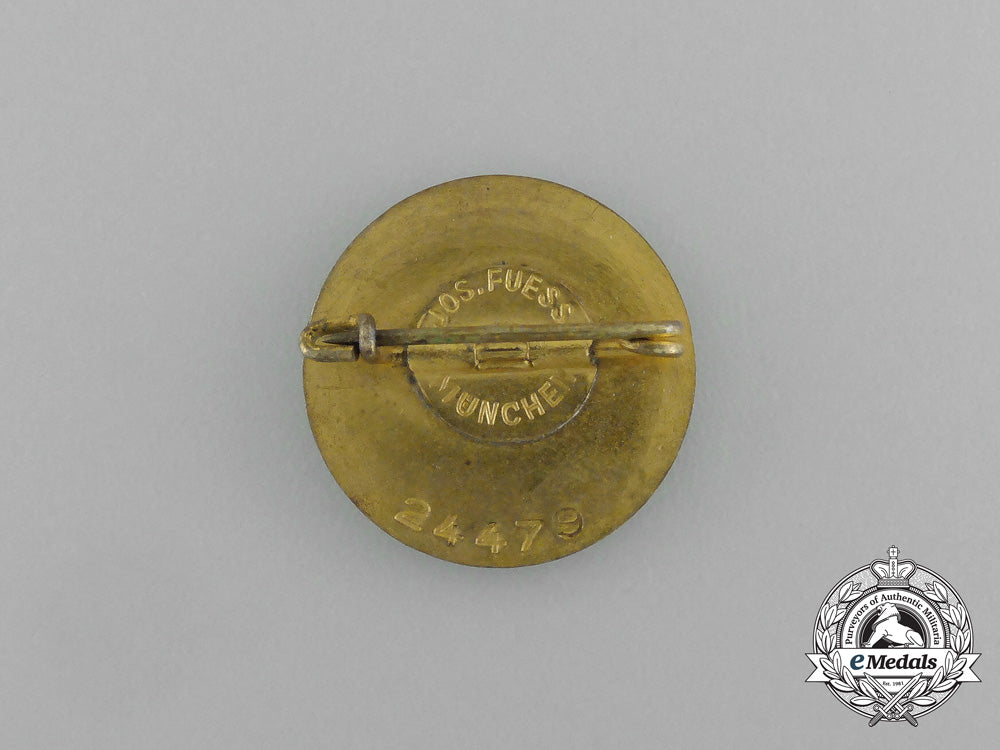 an_nsdap_golden_party_badge_to_edmund_hohmann_by_josef_füss_aa_0605