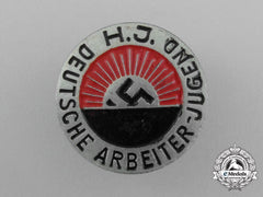 A Late Issue Hj National Socialist Worker’s Youth Organization Membership Badge By Steinhauer & Lück