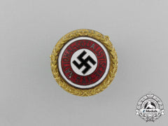 A Very Early 1925 Nsdap Golden Party Badge To District Leader Franz Danninger
