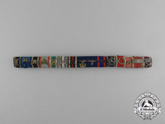 An Extensive And Impressive German Imperial Long Service Ribbon Bar