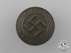 A Regensburg District Council Day Badge By C. Balmberger