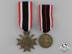 A Grouping Of A War Merit Cross 2Nd Class With Swords And A War Merit Medal