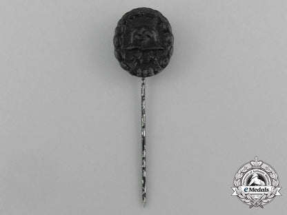 a_second_war_german_miniature_black_grade_wound_badge_stick_pin_aa_0736