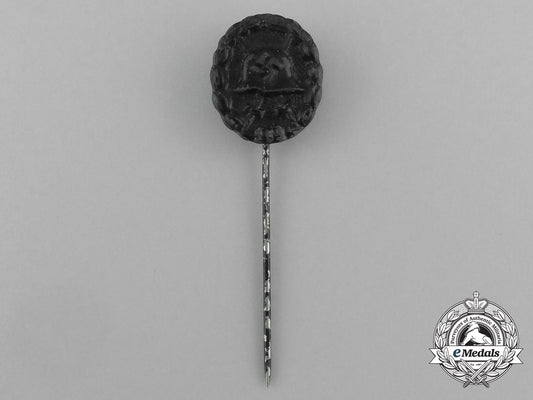 a_second_war_german_miniature_black_grade_wound_badge_stick_pin_aa_0736