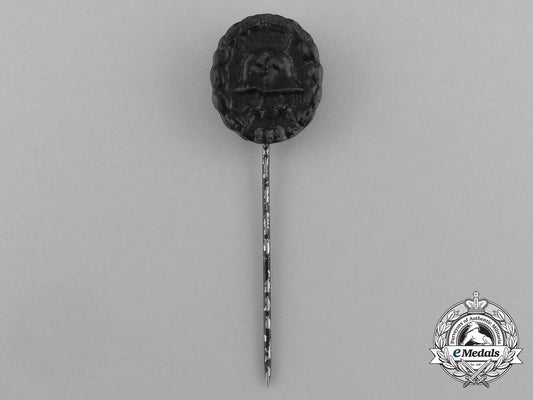 a_second_war_german_miniature_black_grade_wound_badge_stick_pin_aa_0736