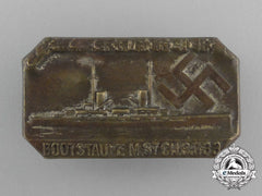A 1933 Ship Baptism Event Badge