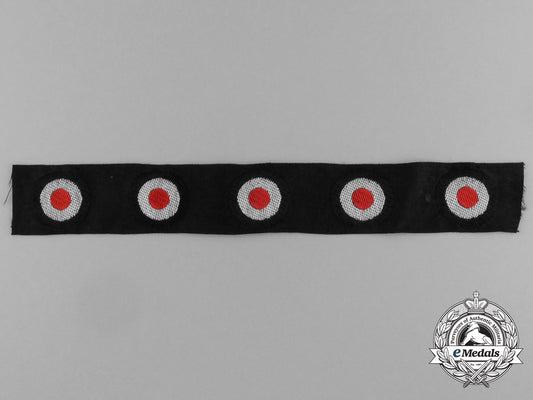 an_uncut_section_of_five_uncut_panzer_overseas_cap_cockades_aa_0870