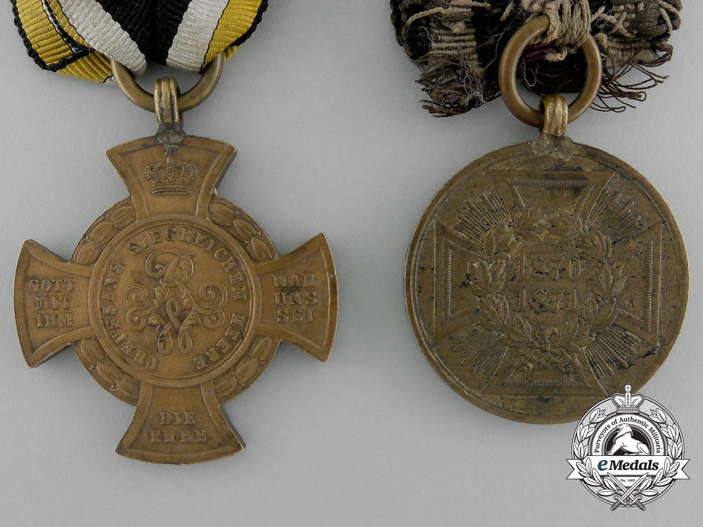 two_prussian_war_service_medals_aa_0931