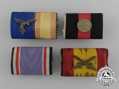 A Grouping Of Four Second War German Ribbon Bars