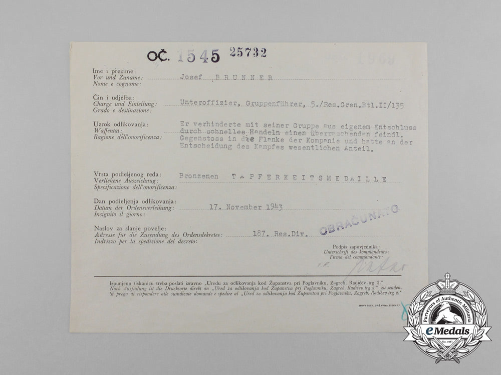 a_croatian/_german/_italian_award_document_for_bronze_bravery_medal_to_josef_brunner_aa_1218