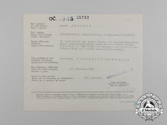a_croatian/_german/_italian_award_document_for_bronze_bravery_medal_to_josef_brunner_aa_1218