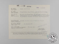 A Croatian/German/Italian Award Document For Bravery Medal To A Dauntless Daredevil