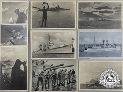 Nine Wartime Kriegsmarine Postcards
