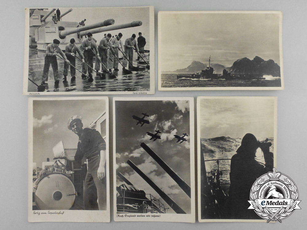 nine_wartime_kriegsmarine_postcards_aa_1227