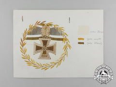 A Prototype Knight’s Cross Design For A Luftwaffe Ceremony Sevres-Manufactured Plate