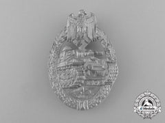 An Absolutely Mint Silver Grade Tank Badge
