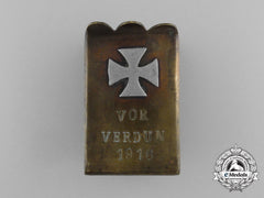 A First War German Pioneer Battalion "For Verdun" (Vor Verdun) Matchbox Cover 1916