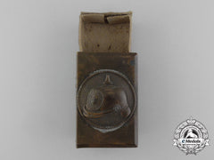 A First War Pickelhaube "Souvenir Of France" Commemorative Matchbox Cover