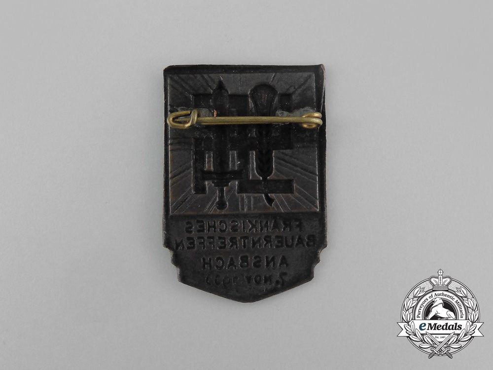 a1933_franken-_ansbach_regional_farmer’s_meeting_badge_aa_1483