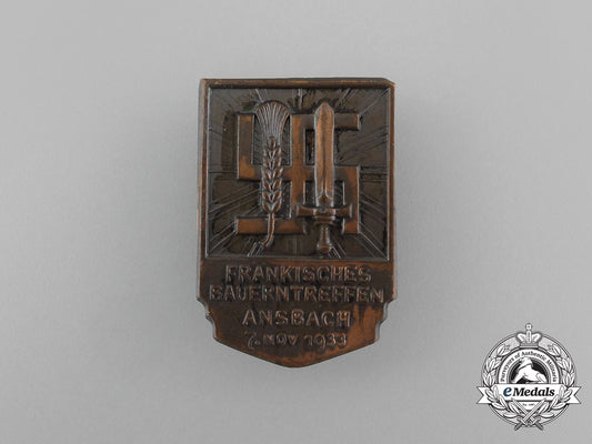 a1933_franken-_ansbach_regional_farmer’s_meeting_badge_aa_1484