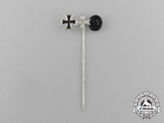 A Mint Second War German Miniature Iron Cross Group Stick Pin