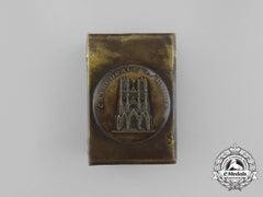 A First War French "Reims Cathedral" Commemorative Matchbox Cover