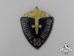 An Italian 18Th Infantry Division Metauro Sleeve Badge
