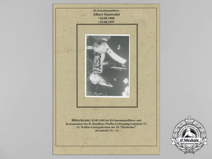 a_post_war_signed_photo_of_knight’s_cross_recipient_ss-_sturmbannführer_albert_stenwedel_aa_1795