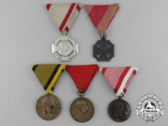 Five Austrian Medals And Awards