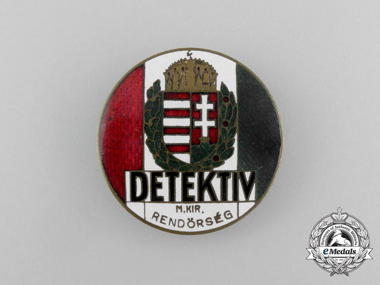 a_hungarian_detektiv_badge;1930’_s_period_aa_1931