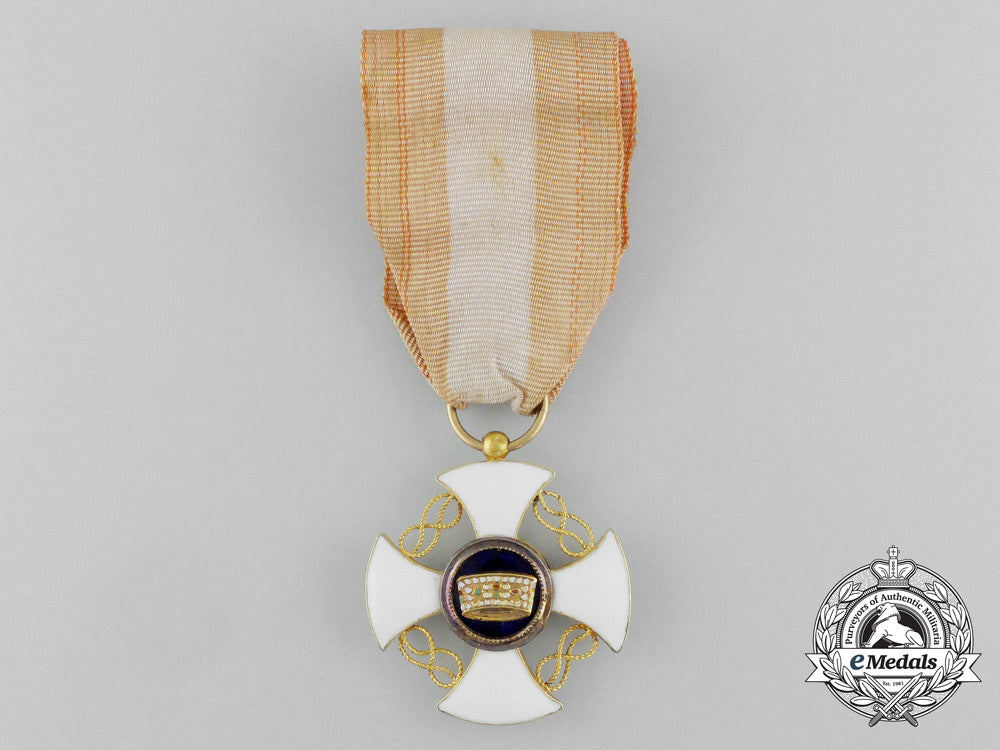 italy,_kingdom._an_order_of_the_crown_in_gold,_knight's_cross,_c.1885_aa_1949_1_1_1_1