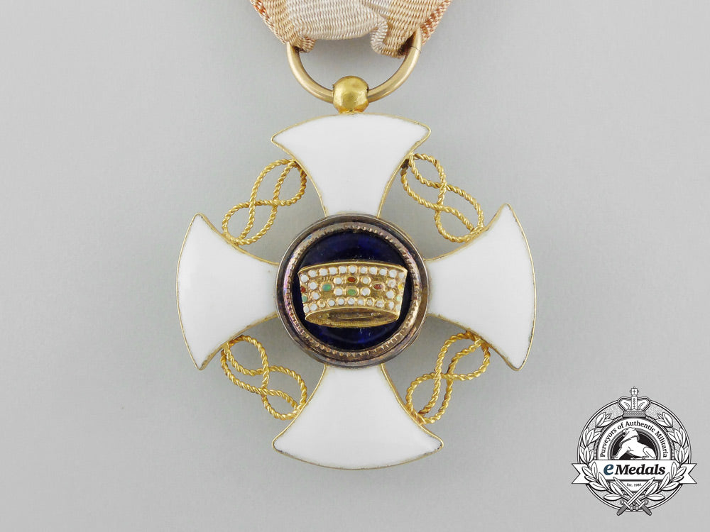 italy,_kingdom._an_order_of_the_crown_in_gold,_knight's_cross,_c.1885_aa_1950_1_1_1_1