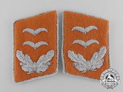 A Mint And Unissued Set Of Luftwaffe Signal Corps Oberleutnant Rank Collar Tabs