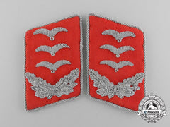 A Mint And Unissued Set Of Luftwaffe Flak Personnel Hauptmann Rank Collar Tabs
