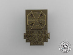 A 1934 Unveiling Of The Hero’s Memorial Badge