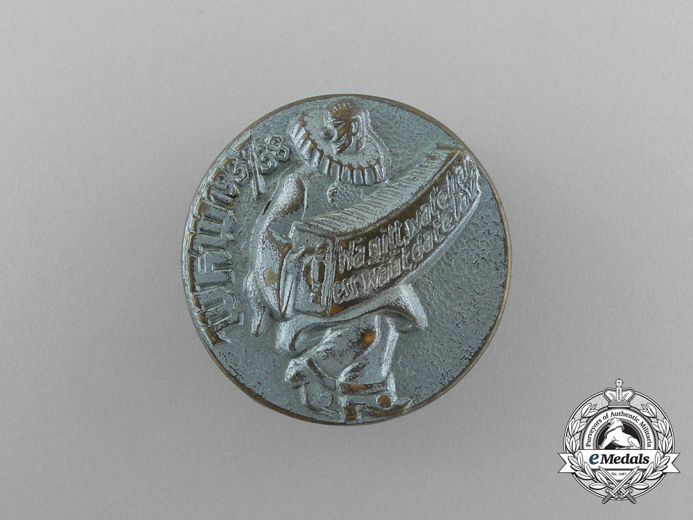 a1937/38_whw(_winter_relief_of_the_german_people)_rheinland_karneval_donation_badge_aa_2167