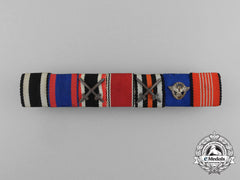 Germany. A First & Second War Police Long Service Olympic Ribbon Bar