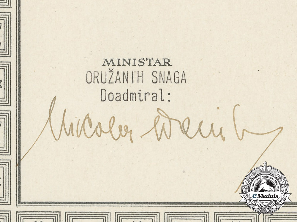 croatia,_independent_state._a_military_order_of_trefoil_award_doc._to_art._hauptmann,_i.kos.art.abt./_kuban/_i/55_aa_2260_1_1