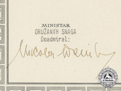 croatia,_independent_state._a_military_order_of_trefoil_award_doc._to_art._hauptmann,_i.kos.art.abt./_kuban/_i/55_aa_2260_1_1