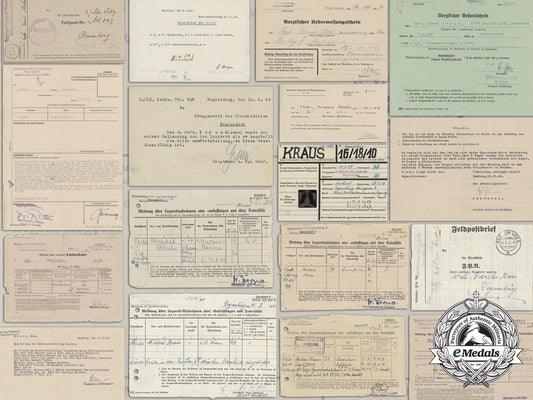 a_group_of_medical_records_for_hospitalized_soldier;829_th_home_guard_battalion_aa_2261