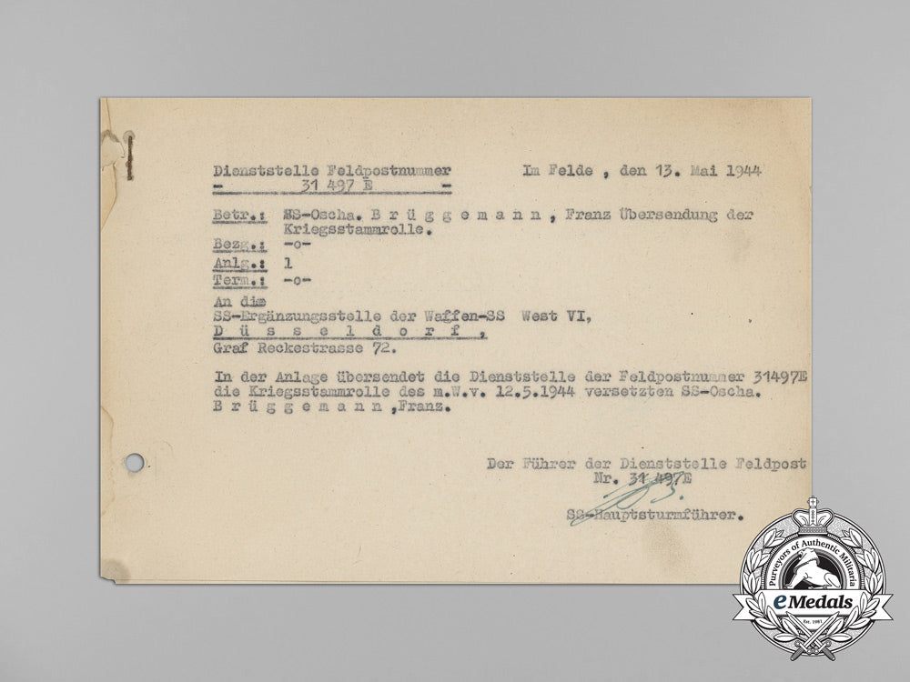 a_waffen-_ss_summary_report_to_a_member_of_the9_th_ss_mountain_artillery_regiment_aa_2353