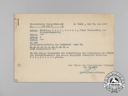 a_waffen-_ss_summary_report_to_a_member_of_the9_th_ss_mountain_artillery_regiment_aa_2353