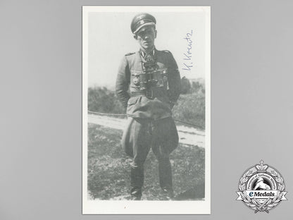a_post_war_signed_photo_of_ss_officer_karl_kreutz;_oak_leaves_recipient_aa_2361