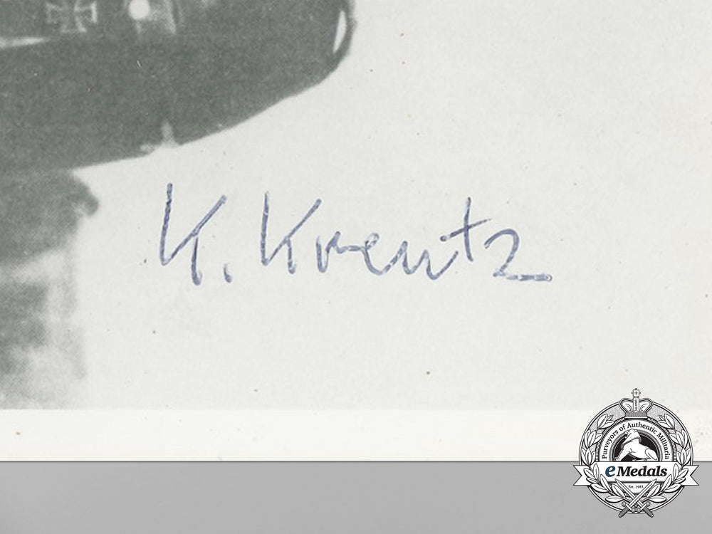 a_post_war_signed_photo_of_ss_officer_karl_kreutz;_oak_leaves_recipient_aa_2362