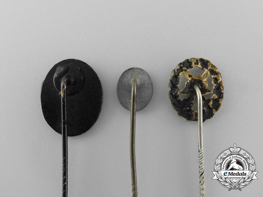 germany,_heer._three_miniature_first&_second_war_german_wound_badge_stick_pins_aa_2503